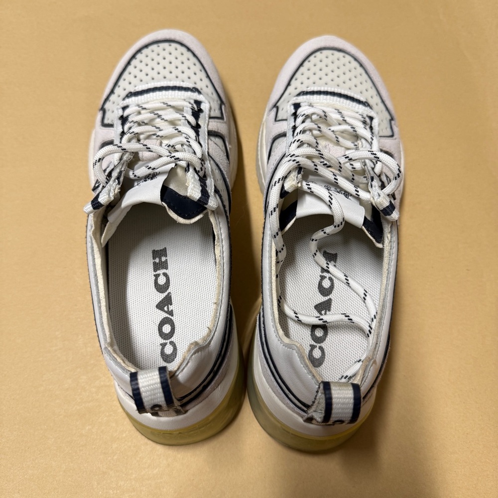 Coach White Citysole Runner Women Shoes 7.5B - Picture 3 of 8